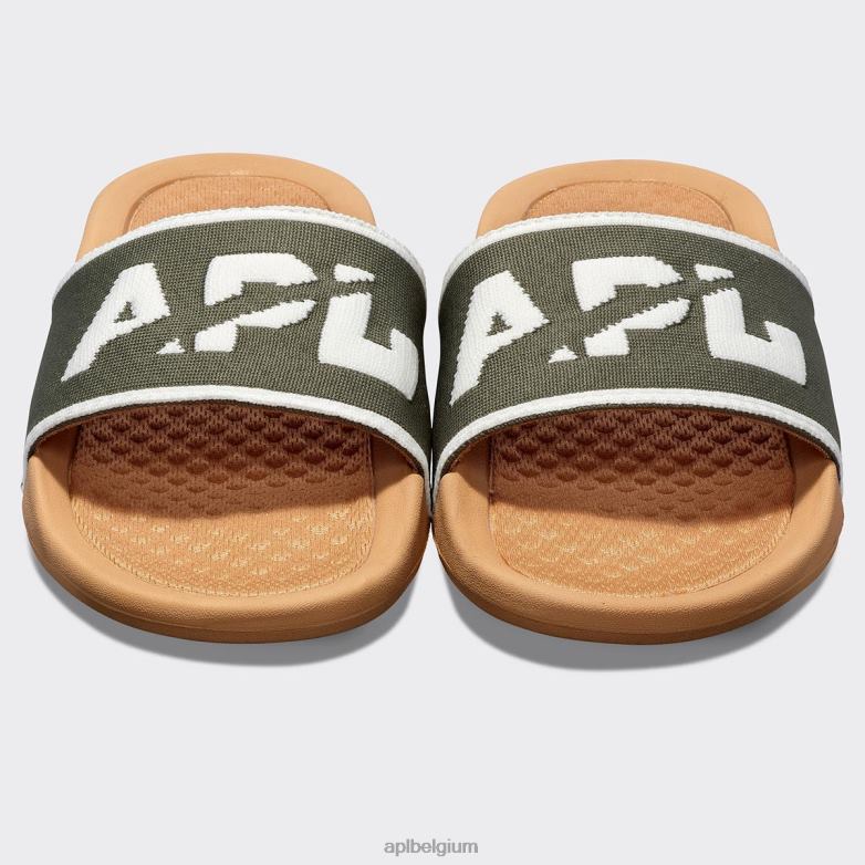 Heren groot logo techloom dia 6 406TH1009 dia\s bruin/vermoeidheid/ivoor APL