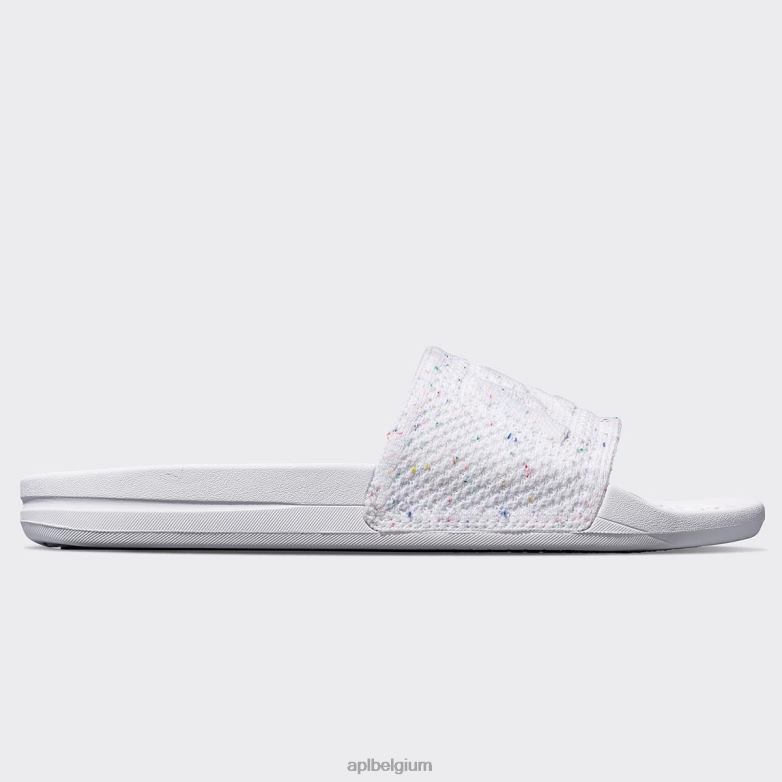 Heren groot logo techloom dia 6 406TH1030 dia\s wit/confetti APL