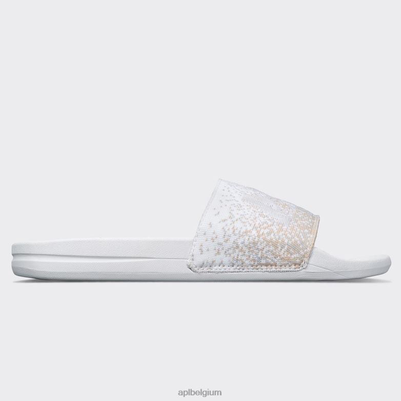 Heren groot logo techloom dia 8 406TH1066 dia\s wit/pastel gemêleerd/ombre APL