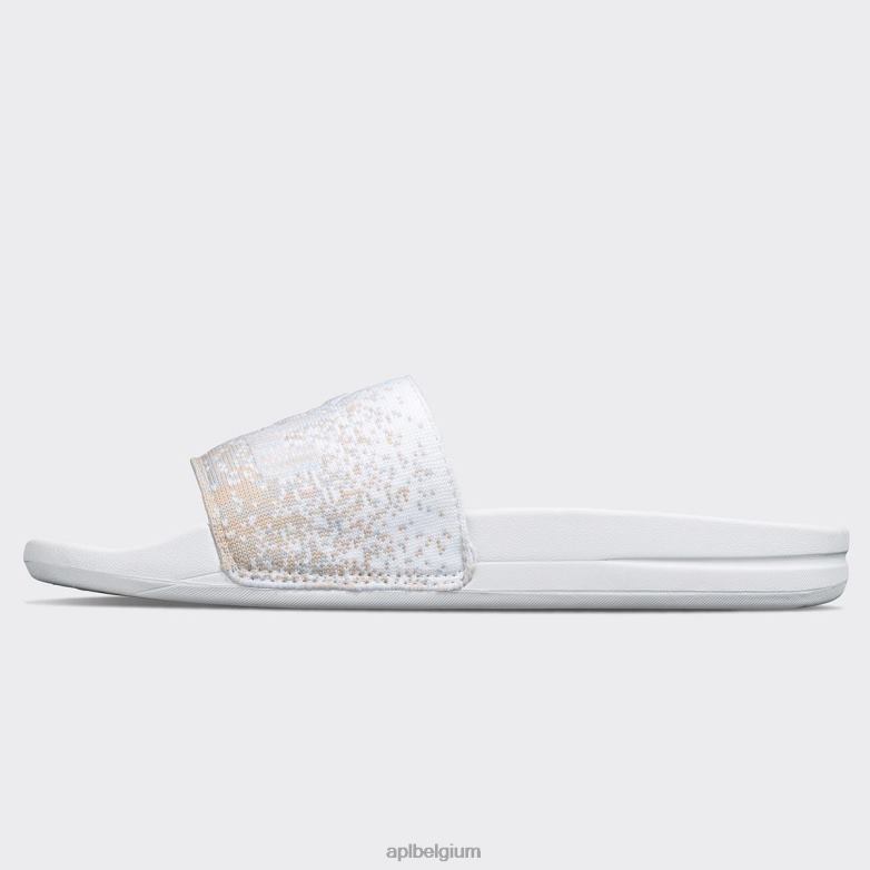 Heren groot logo techloom dia 8 406TH1066 dia\s wit/pastel gemêleerd/ombre APL