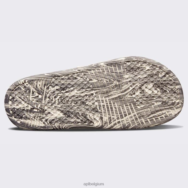 Heren groot logo techloom dia 8 406TH1074 dia\s gaaf/zilver travertijn/marmer APL