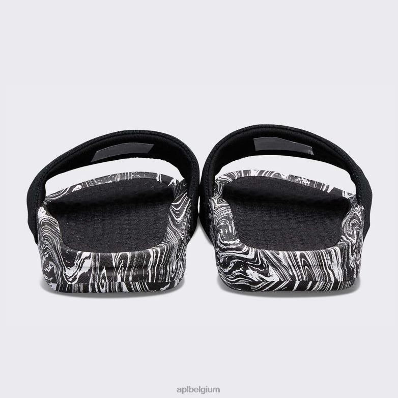 Heren groot logo techloom dia 8 406TH1084 dia\s zwart/wit/marmer APL