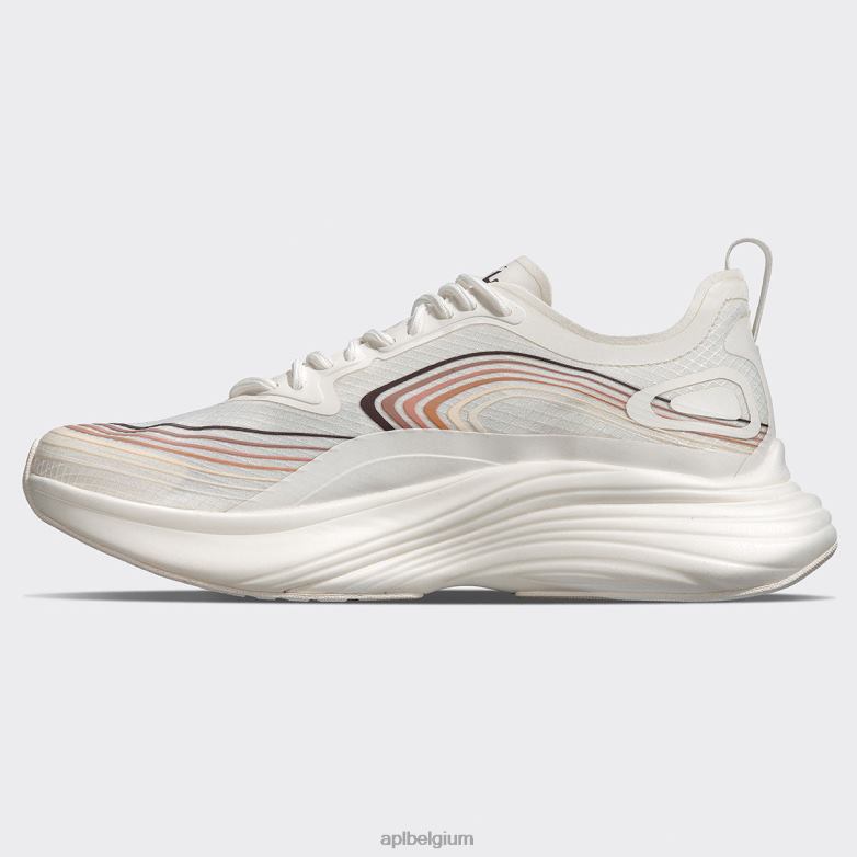 Heren stroomlijnen 22 406TH740 rennen ivoor/chocolade/multi APL