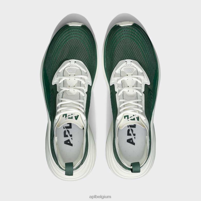 Heren stroomlijnen 22 406TH789 rennen donkergroen/ivoor APL