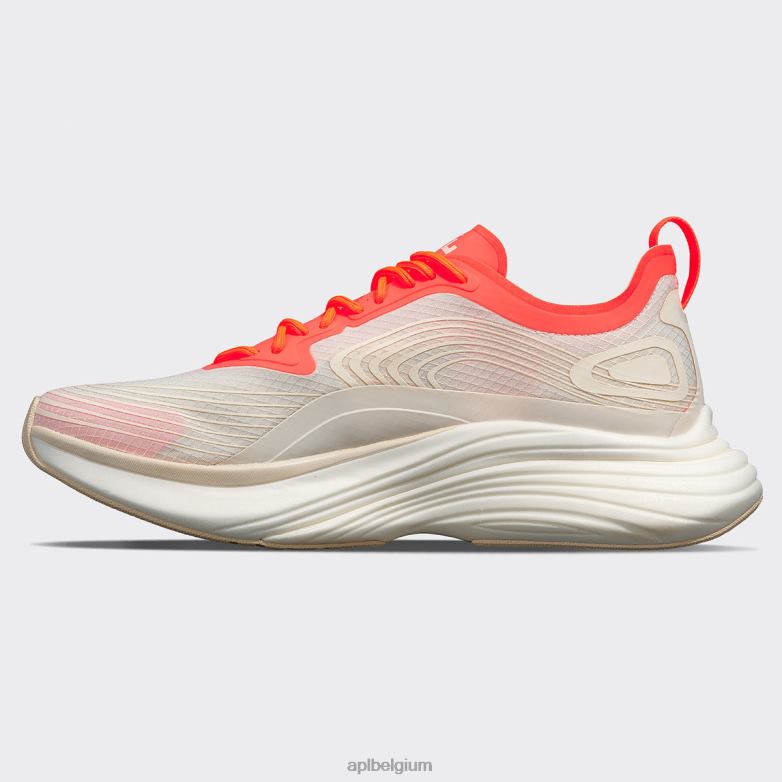 Heren stroomlijnen 22 406TH798 rennen gaaf/impuls rood/wit APL