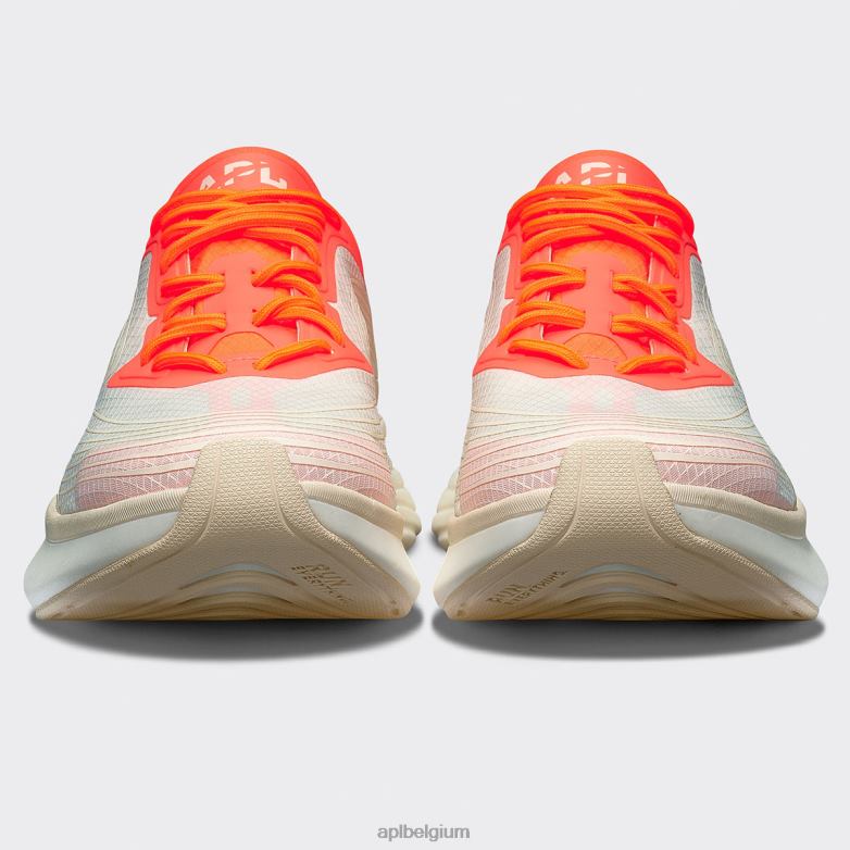 Heren stroomlijnen 22 406TH798 rennen gaaf/impuls rood/wit APL