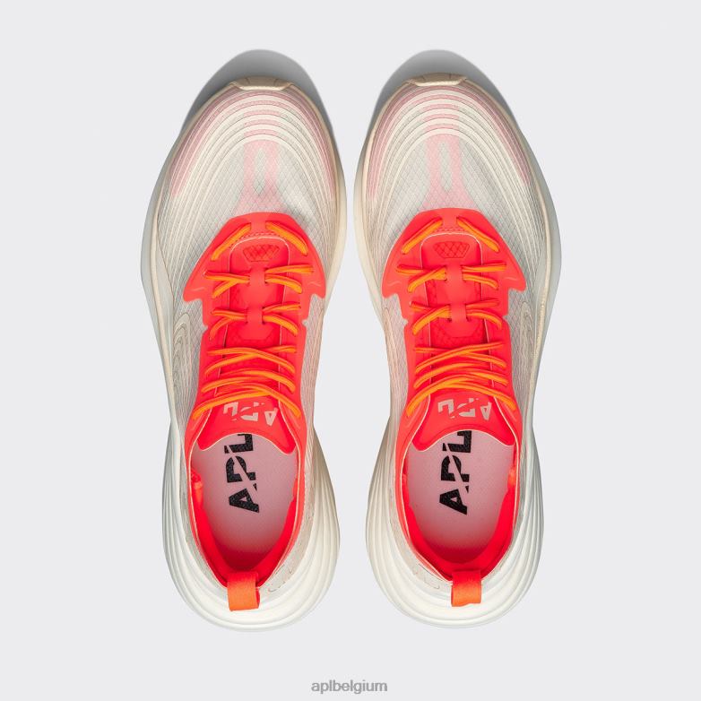 Heren stroomlijnen 22 406TH798 rennen gaaf/impuls rood/wit APL