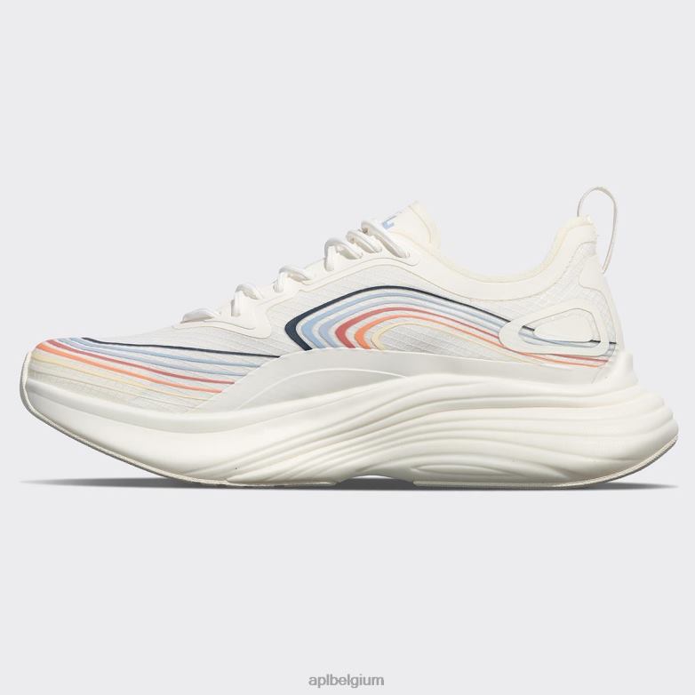 Heren stroomlijnen 23 406TH863 rennen ivoor/gesmeed blauw/multi APL