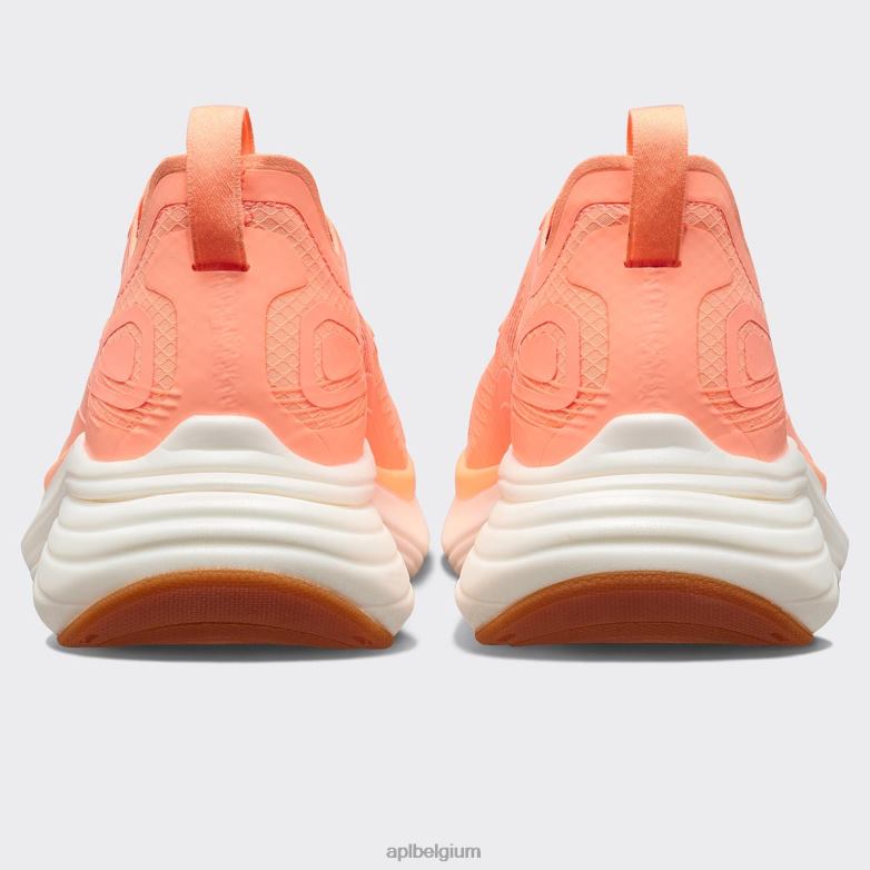 Heren stroomlijnen 23 406TH877 rennen neon perzik/wit/gom APL