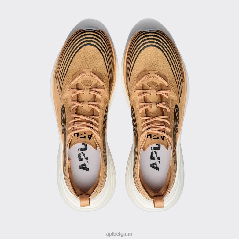 Heren stroomlijnen 23 406TH901 rennen bruin/zwart/wit APL