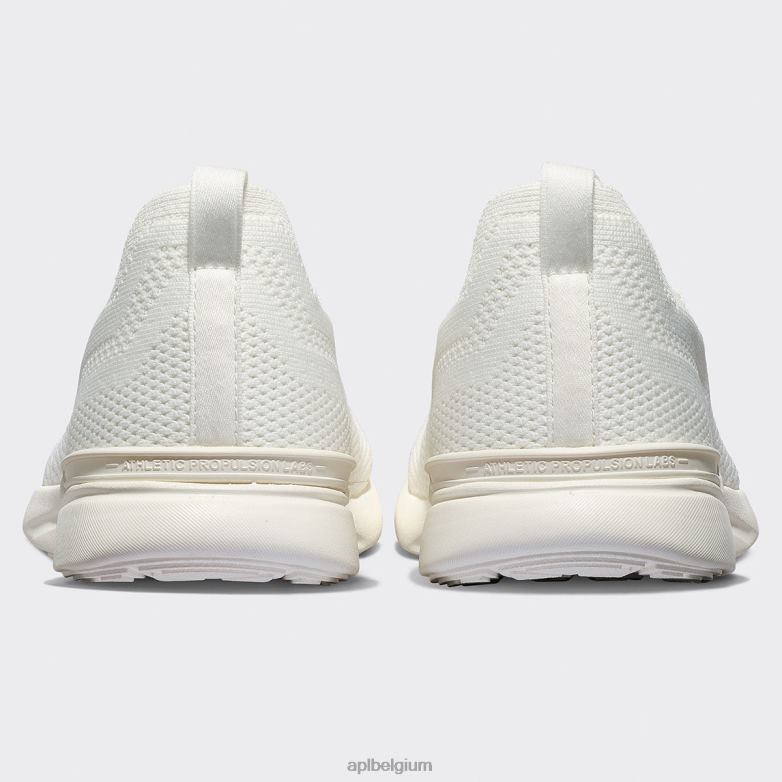 Heren techloom briesje 37 406TH719 rennen ivoor/kustblauw APL