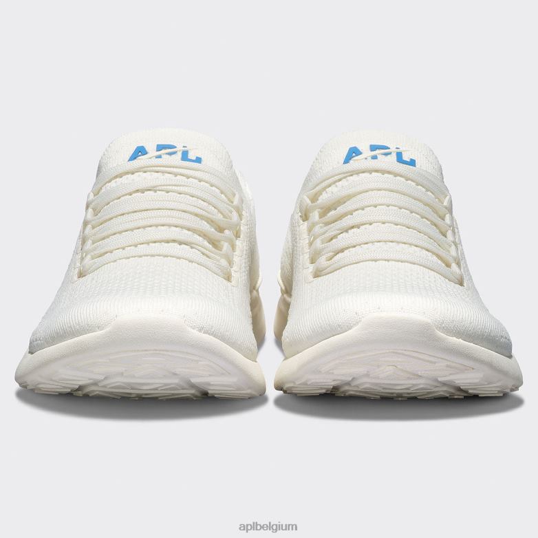 Heren techloom briesje 37 406TH719 rennen ivoor/kustblauw APL