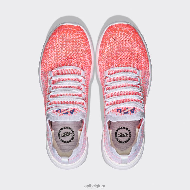 Heren techloom briesje 37 406TH741 rennen wit/impuls rood/ombre APL