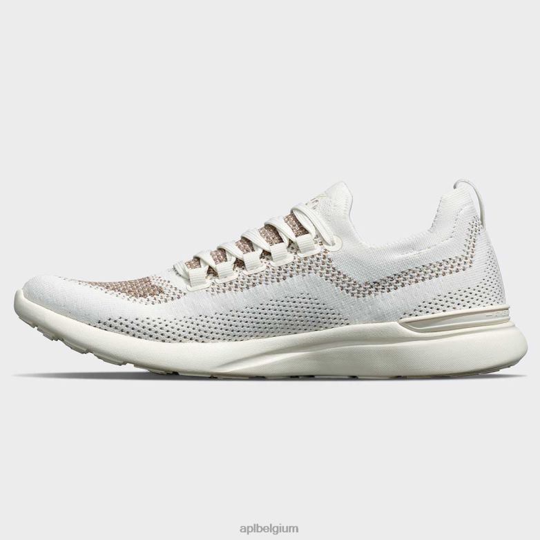 Heren techloom briesje 37 406TH771 rennen ivoor/tan/chocolade APL