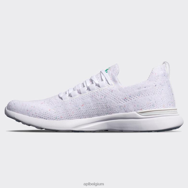 Heren techloom briesje 38 406TH803 rennen wit/confetti APL