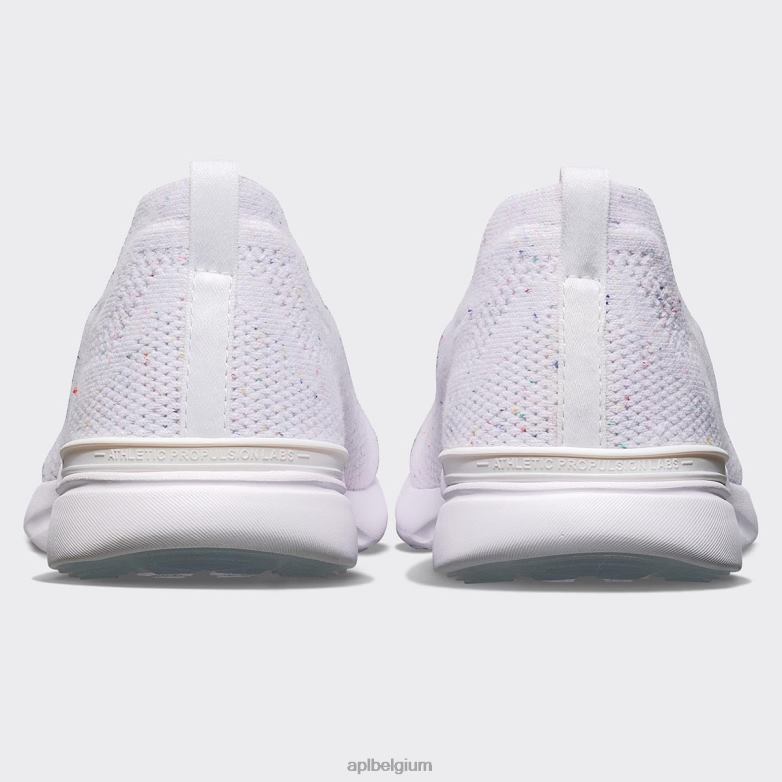 Heren techloom briesje 38 406TH803 rennen wit/confetti APL