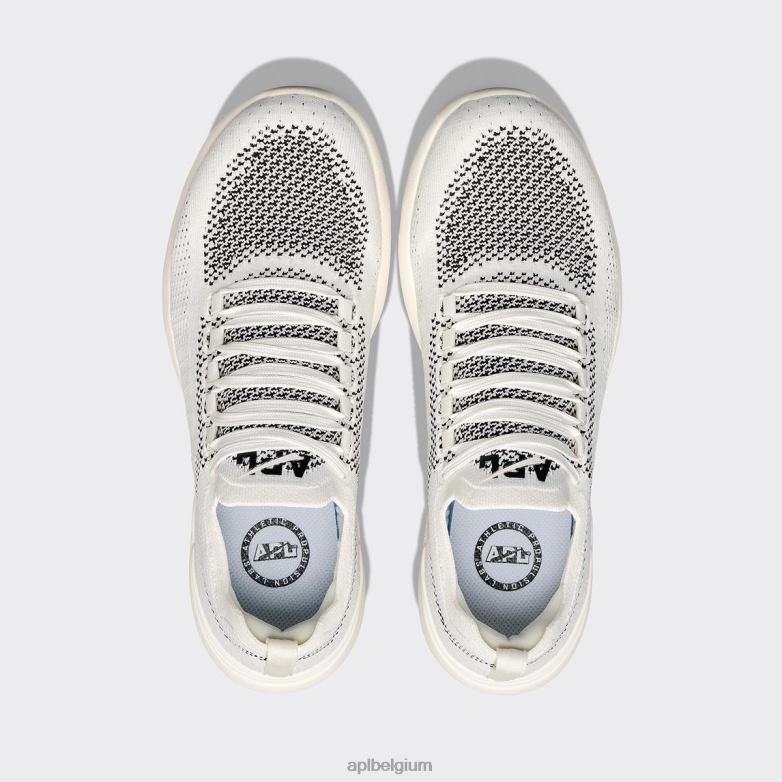 Heren techloom briesje 38 406TH809 rennen ivoor/zwart APL