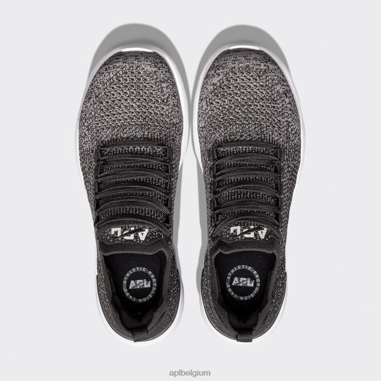 Heren techloom briesje 38 406TH822 rennen zwart/rook/ombre APL