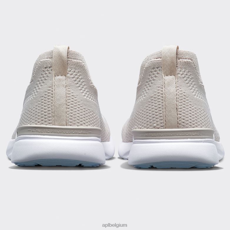 Heren techloom briesje 38 406TH826 rennen klei/ivoor/wit APL