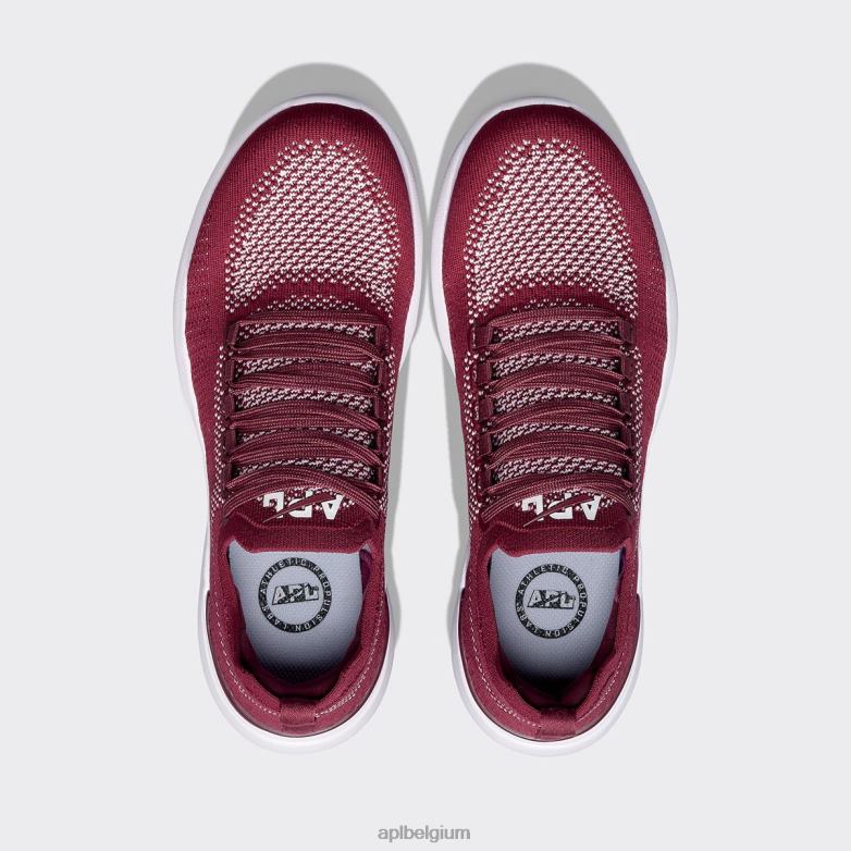 Heren techloom briesje 38 406TH870 rennen bordeaux/gebleekt roze/wit APL