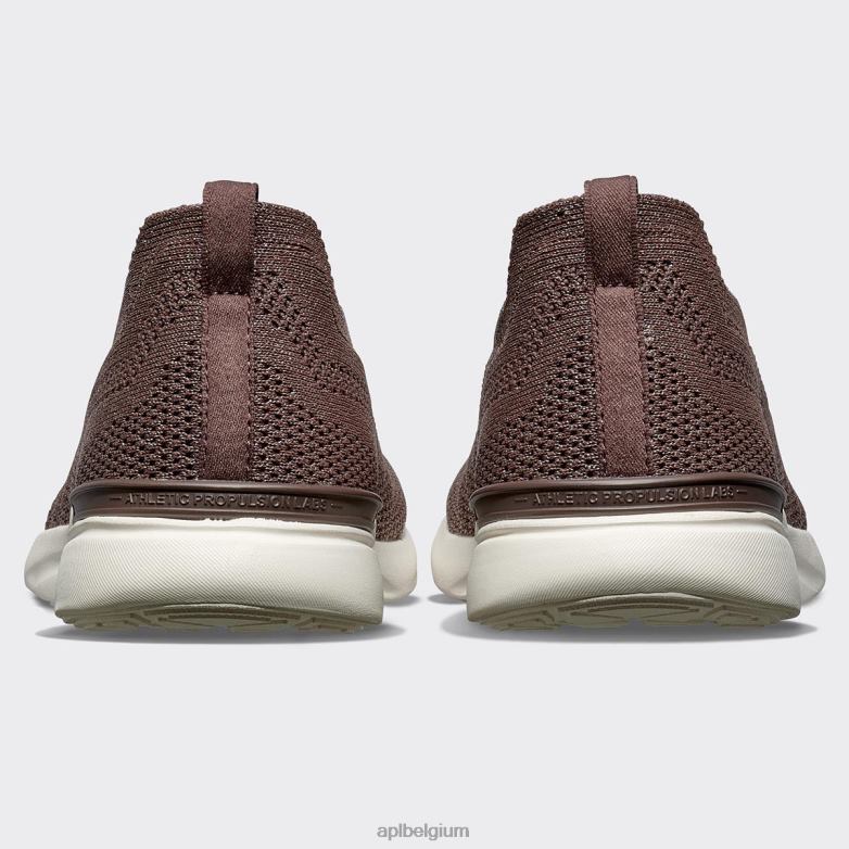 Heren techloom briesje 39 406TH881 rennen metallic chocolade/ivoor APL