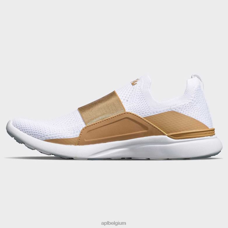 Heren techloom gelukzaligheid 30 406TH774 rennen wit/bruin APL