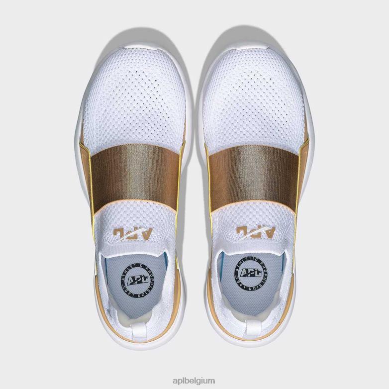 Heren techloom gelukzaligheid 30 406TH774 rennen wit/bruin APL