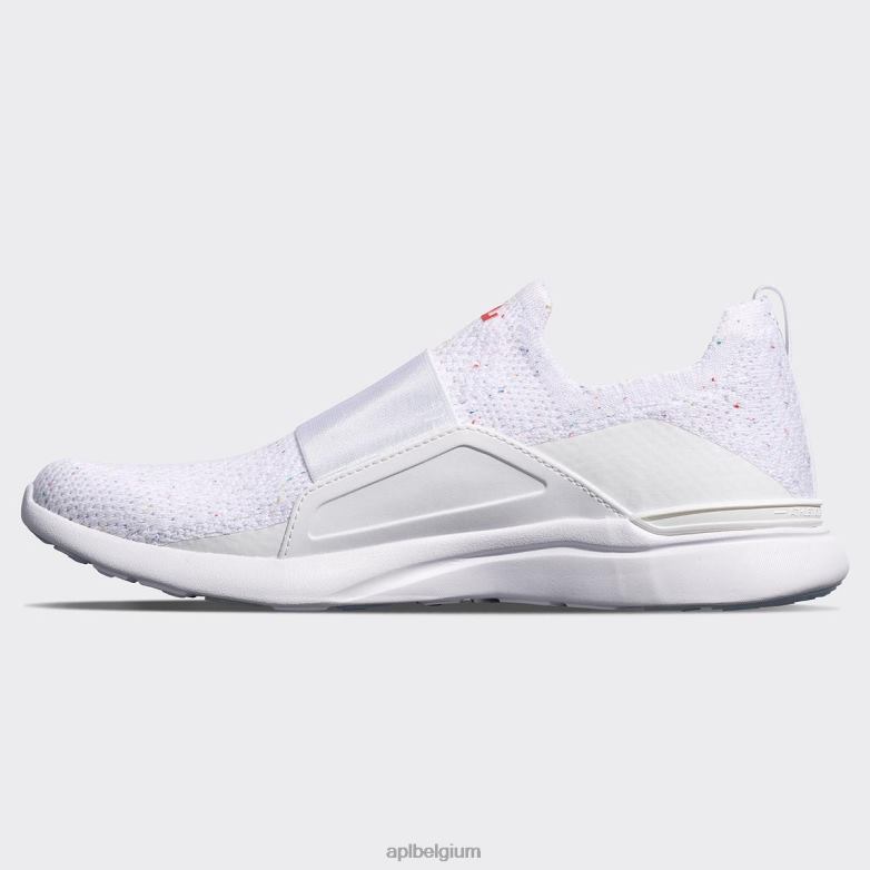 Heren techloom gelukzaligheid 31 406TH802 rennen wit/confetti APL