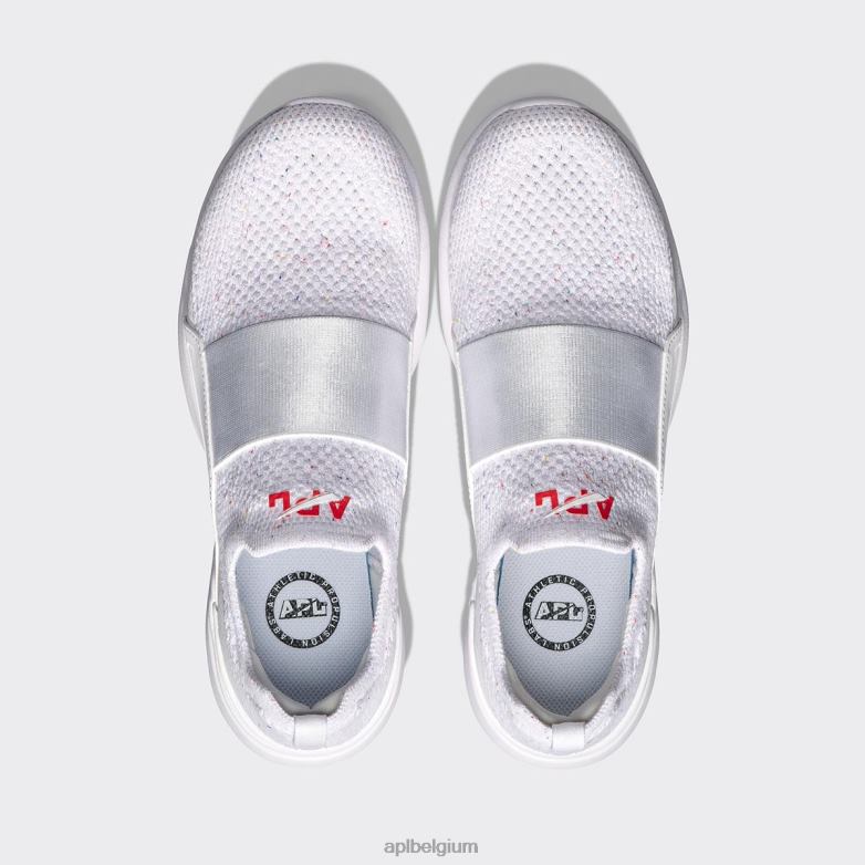 Heren techloom gelukzaligheid 31 406TH802 rennen wit/confetti APL