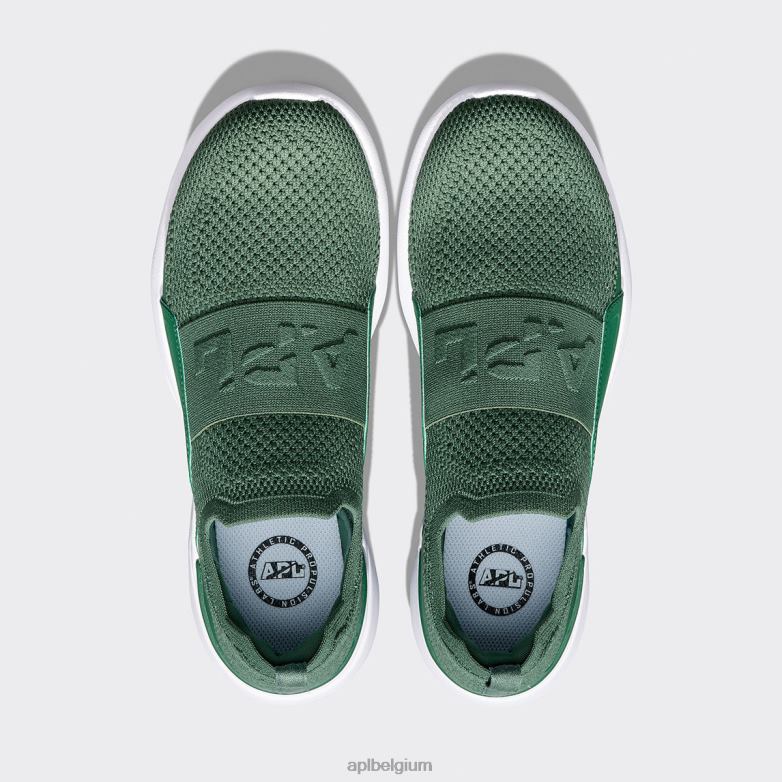 Heren techloom gelukzaligheid 31 406TH807 rennen mooi groen/wit APL