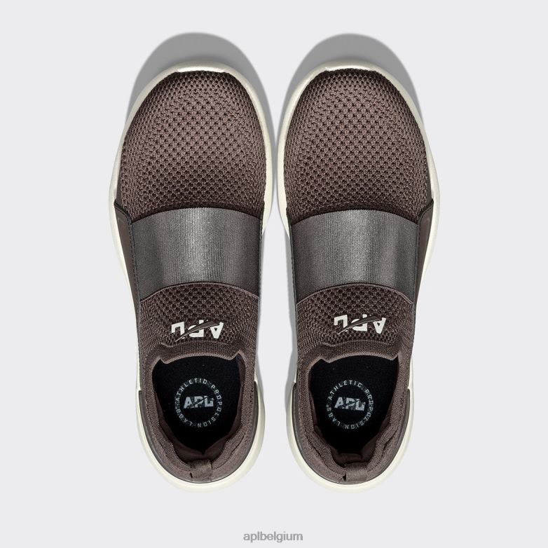 Heren techloom gelukzaligheid 31 406TH829 rennen chocolade/ongerept APL
