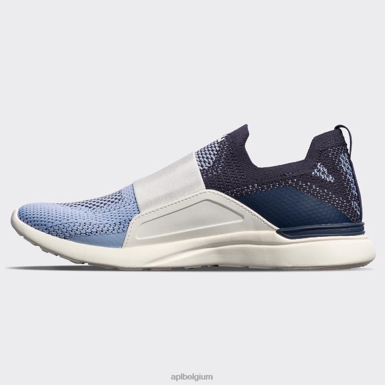 Heren techloom gelukzaligheid 31 406TH861 rennen ivoor/middernacht/gesmeed blauw APL