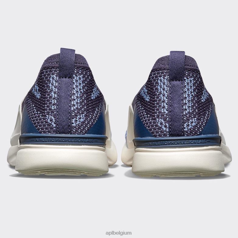 Heren techloom gelukzaligheid 31 406TH861 rennen ivoor/middernacht/gesmeed blauw APL