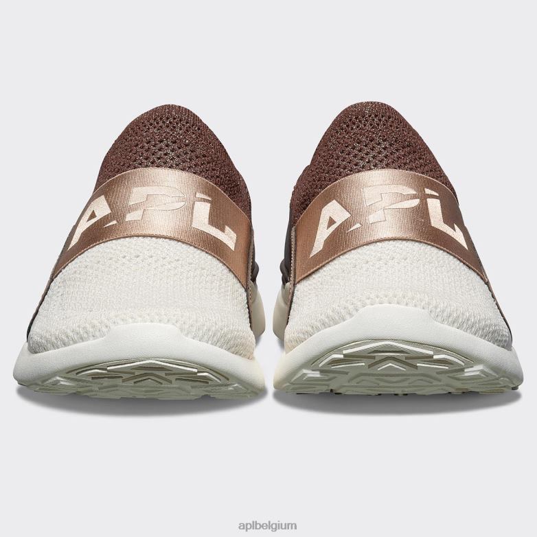 Heren techloom gelukzaligheid 32 406TH880 rennen metallic chocolade/amandel/ivoor APL