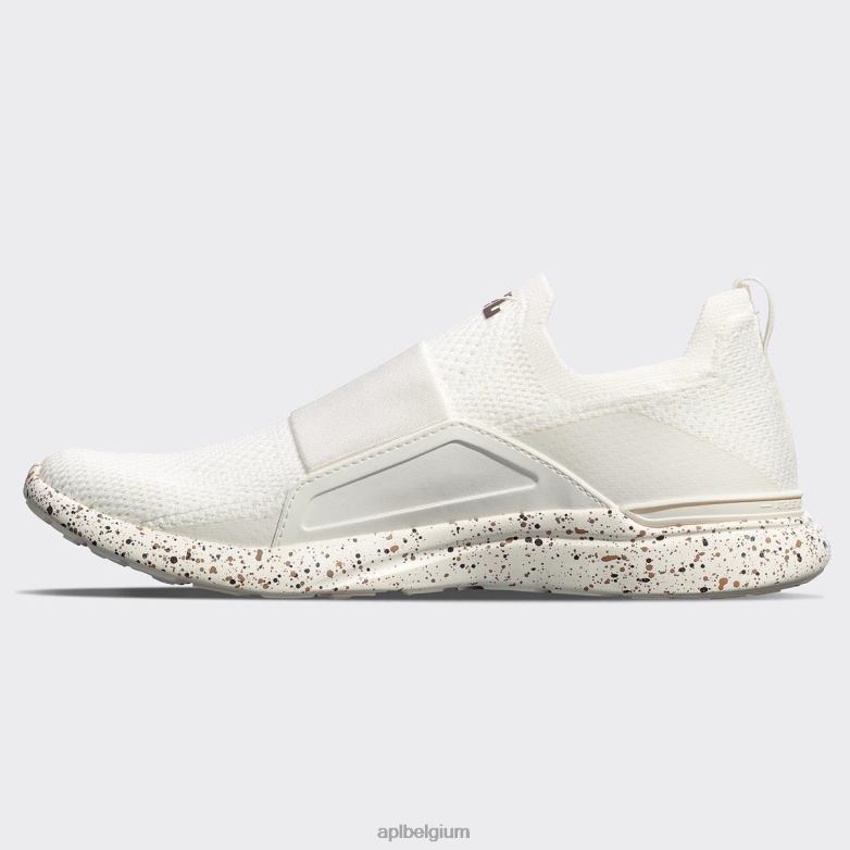 Heren techloom gelukzaligheid 32 406TH884 rennen ivoor/chocolade/spikkel APL