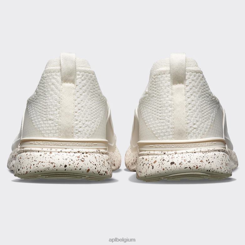 Heren techloom gelukzaligheid 32 406TH884 rennen ivoor/chocolade/spikkel APL