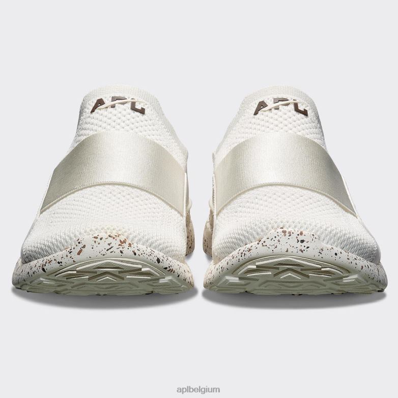 Heren techloom gelukzaligheid 32 406TH884 rennen ivoor/chocolade/spikkel APL