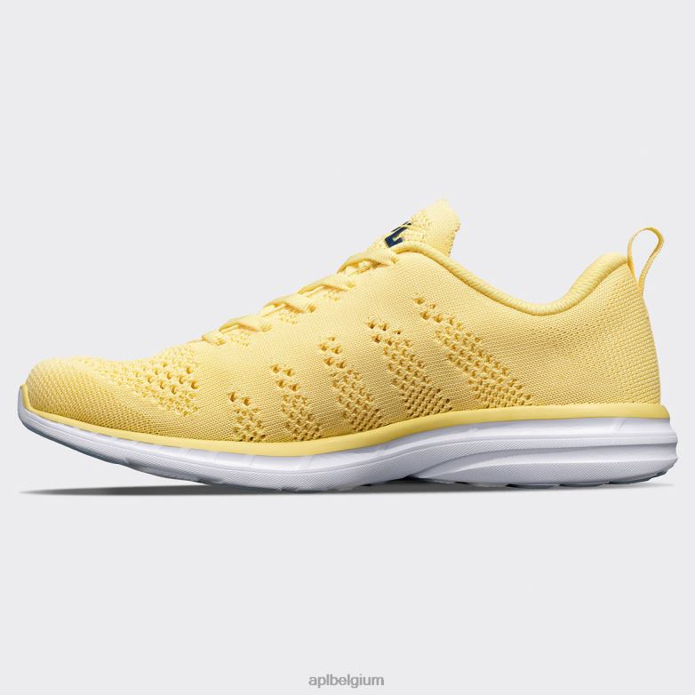 Heren techloom pro 48 406TH745 rennen citroenschil/middernacht/wit APL