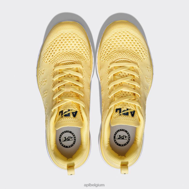 Heren techloom pro 48 406TH745 rennen citroenschil/middernacht/wit APL