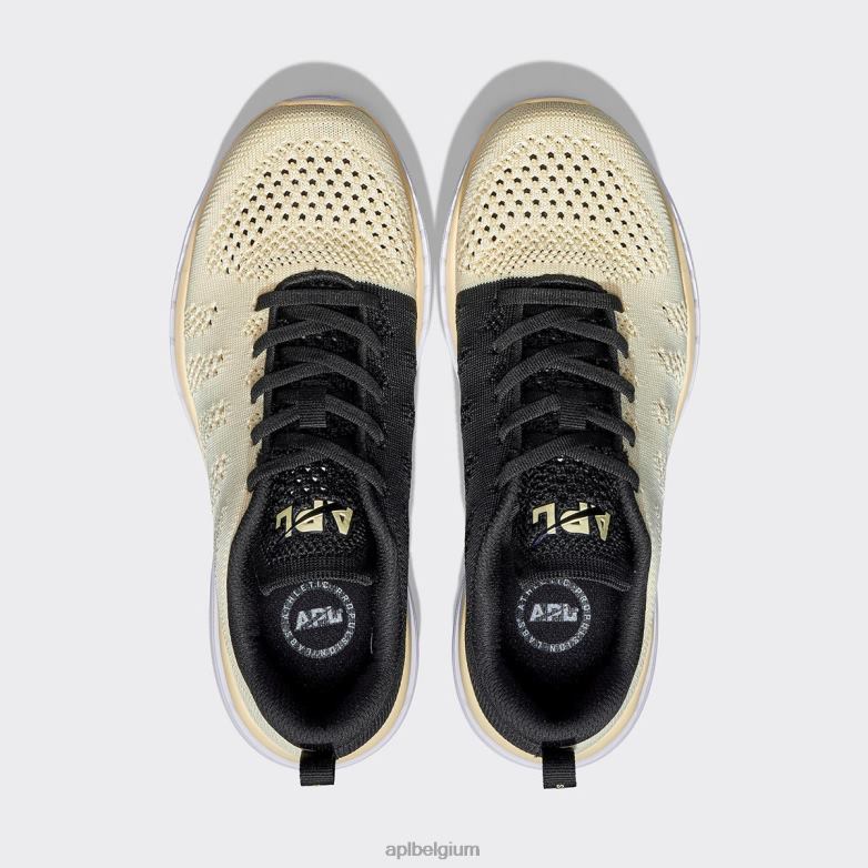 Heren techloom pro 49 406TH840 rennen vanille/zwart/wit APL