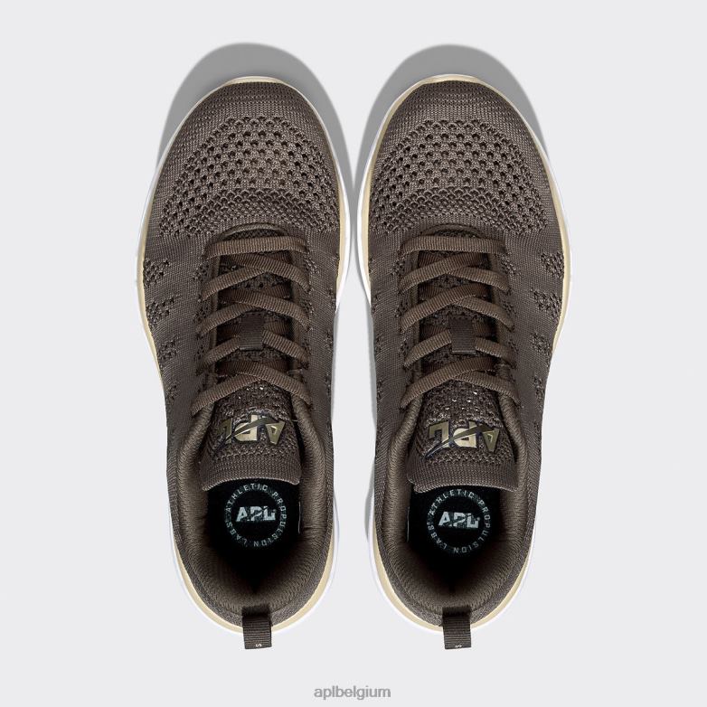 Heren techloom pro 49 406TH842 rennen chocolade/champagne/wit APL