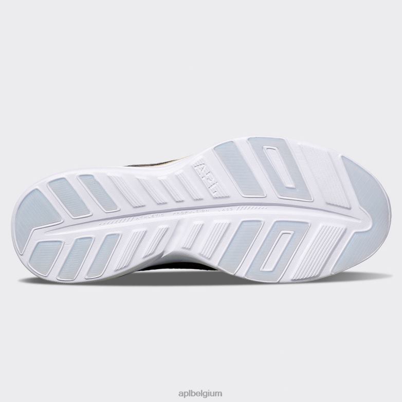 Heren techloom pro 49 406TH842 rennen chocolade/champagne/wit APL