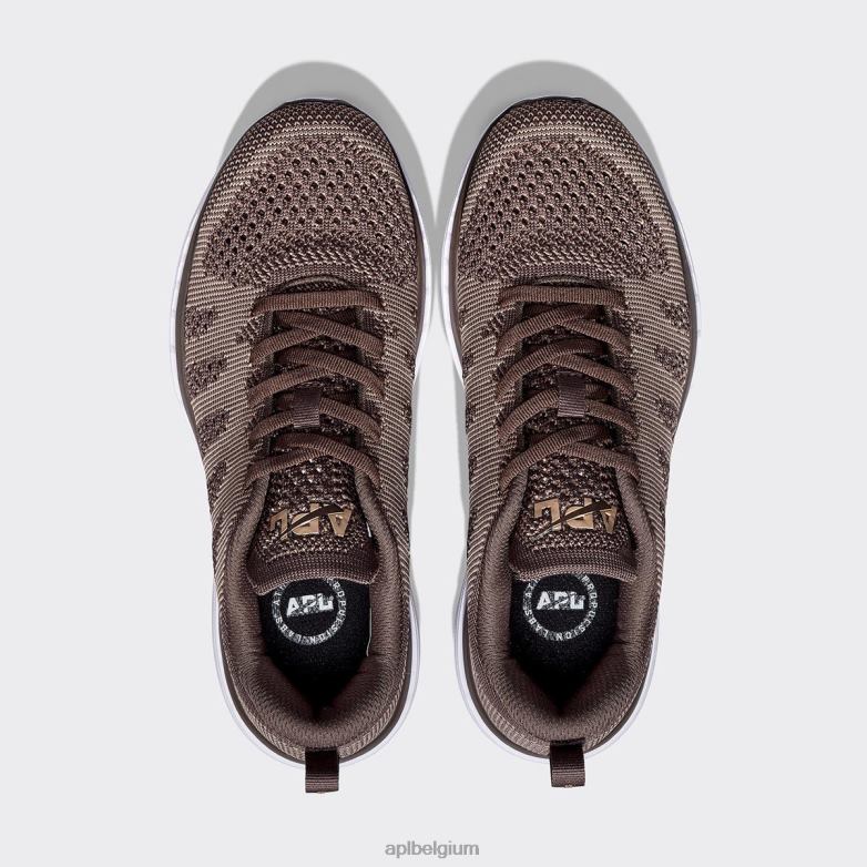 Heren techloom pro 49 406TH844 rennen chocolade/amandel/wit APL