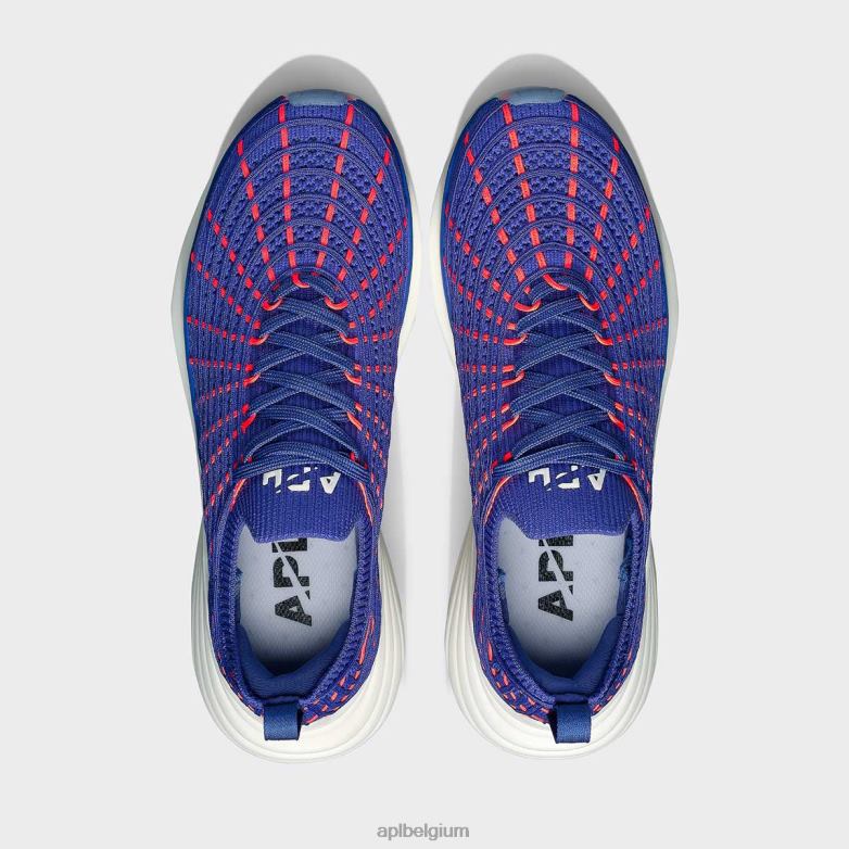 Heren techloom-zipline 68 406TH755 rennen blauwe waas/impuls rood APL