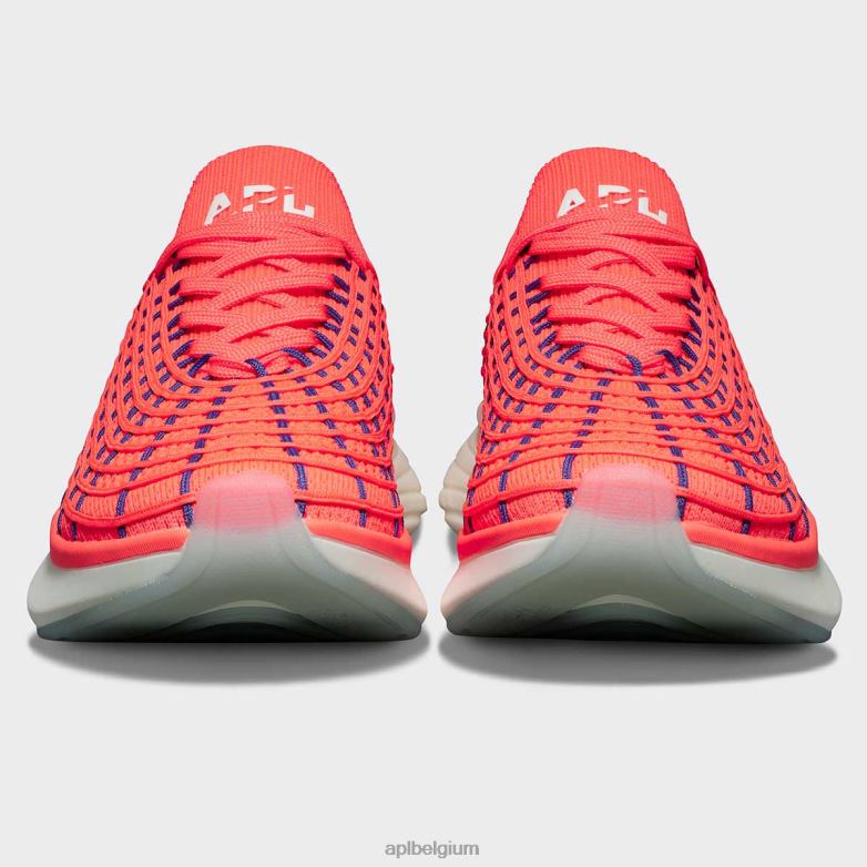 Heren techloom-zipline 68 406TH756 rennen impuls rode/blauwe waas APL