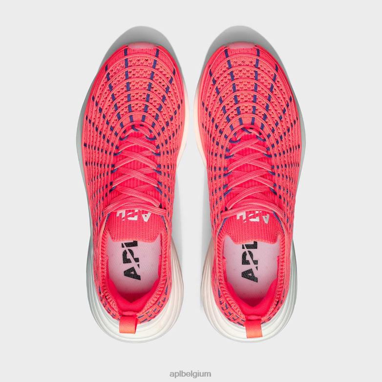 Heren techloom-zipline 68 406TH756 rennen impuls rode/blauwe waas APL