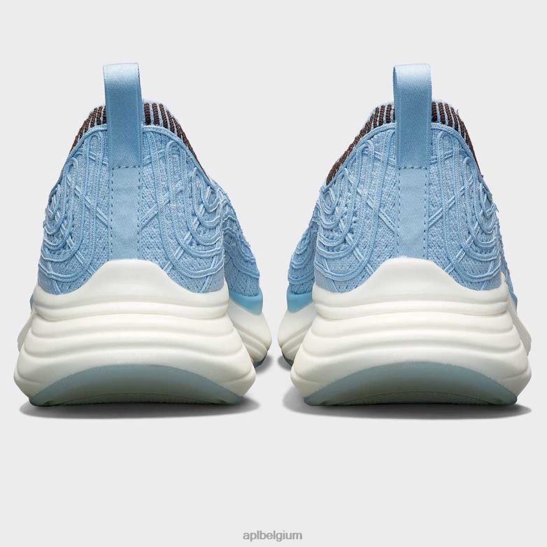 Heren techloom-zipline 68 406TH764 rennen ijsblauw/chocolade/geribbeld APL