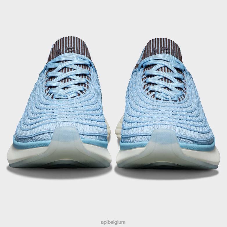 Heren techloom-zipline 68 406TH764 rennen ijsblauw/chocolade/geribbeld APL