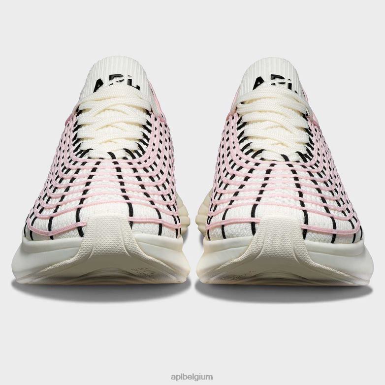 Heren techloom-zipline 69 406TH795 rennen ivoor/gebleekt roze/zwart APL