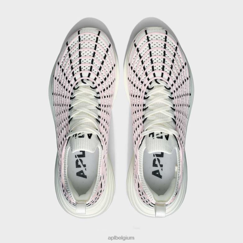 Heren techloom-zipline 69 406TH795 rennen ivoor/gebleekt roze/zwart APL